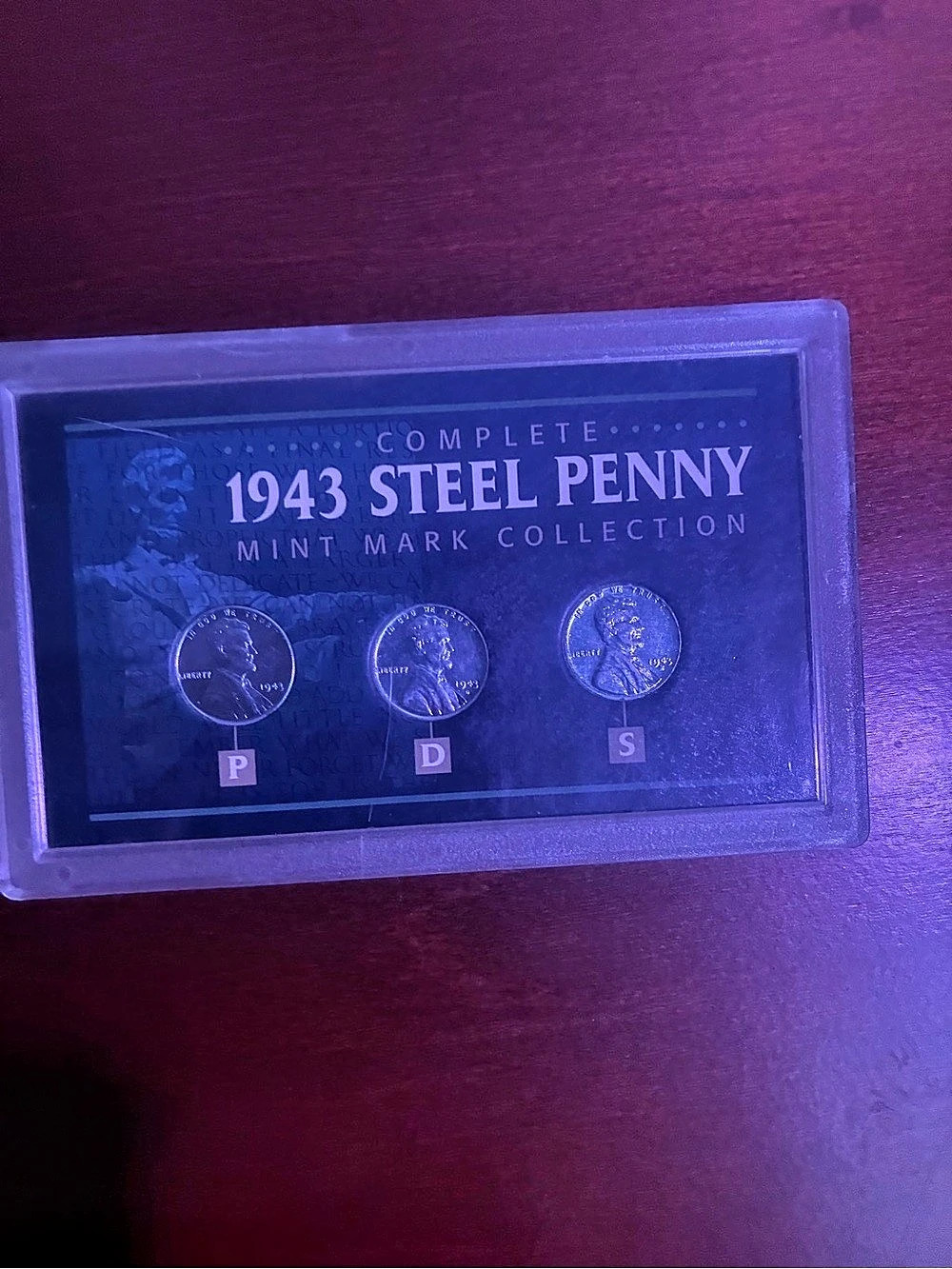 Complete 1943 Steel Penny Mint Mark Collection